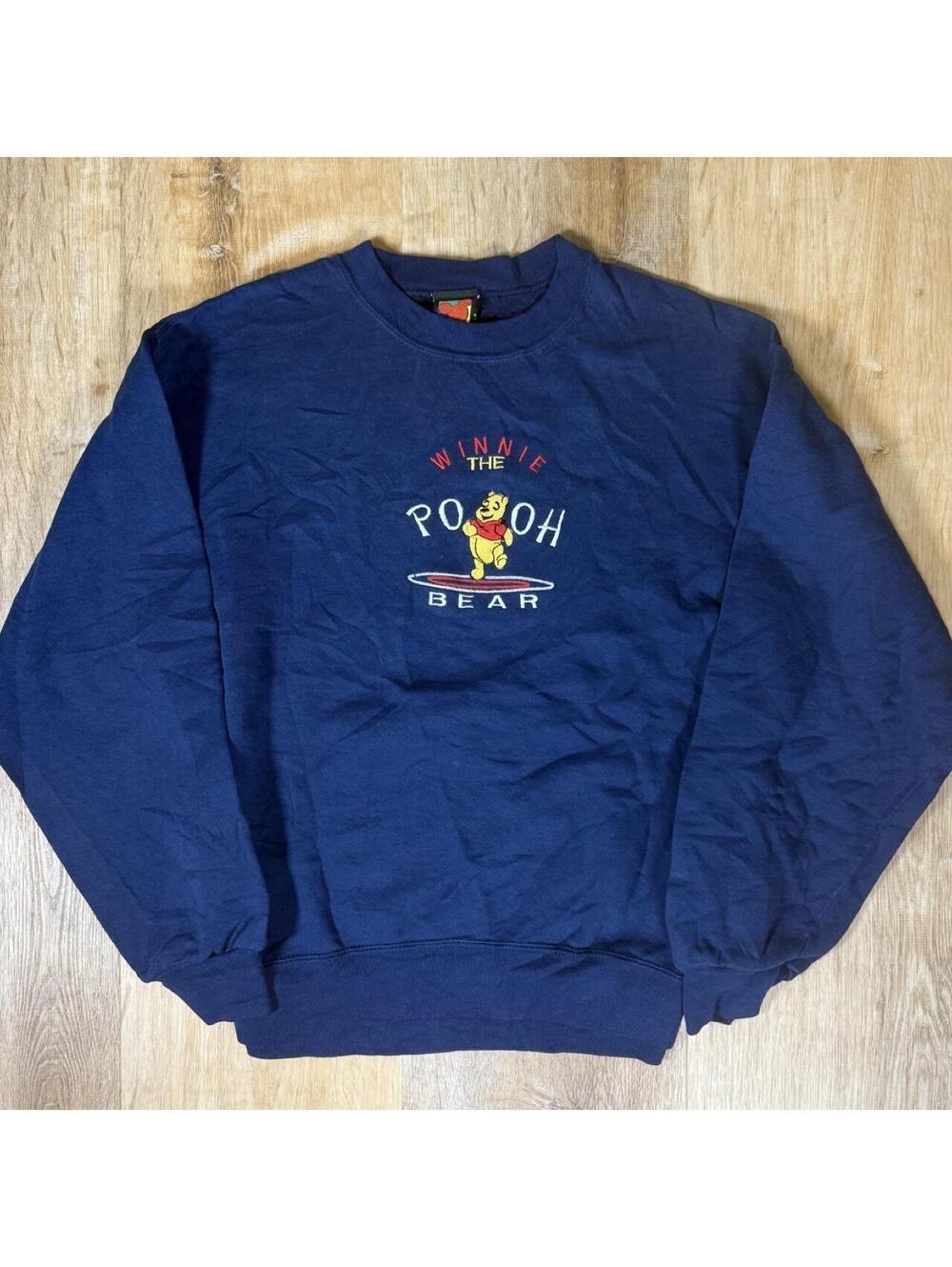 90s Disney Winnie the Pooh Navy Crewneck Sweatshirt Size L